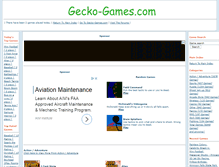 Tablet Screenshot of games.gecko-games.com